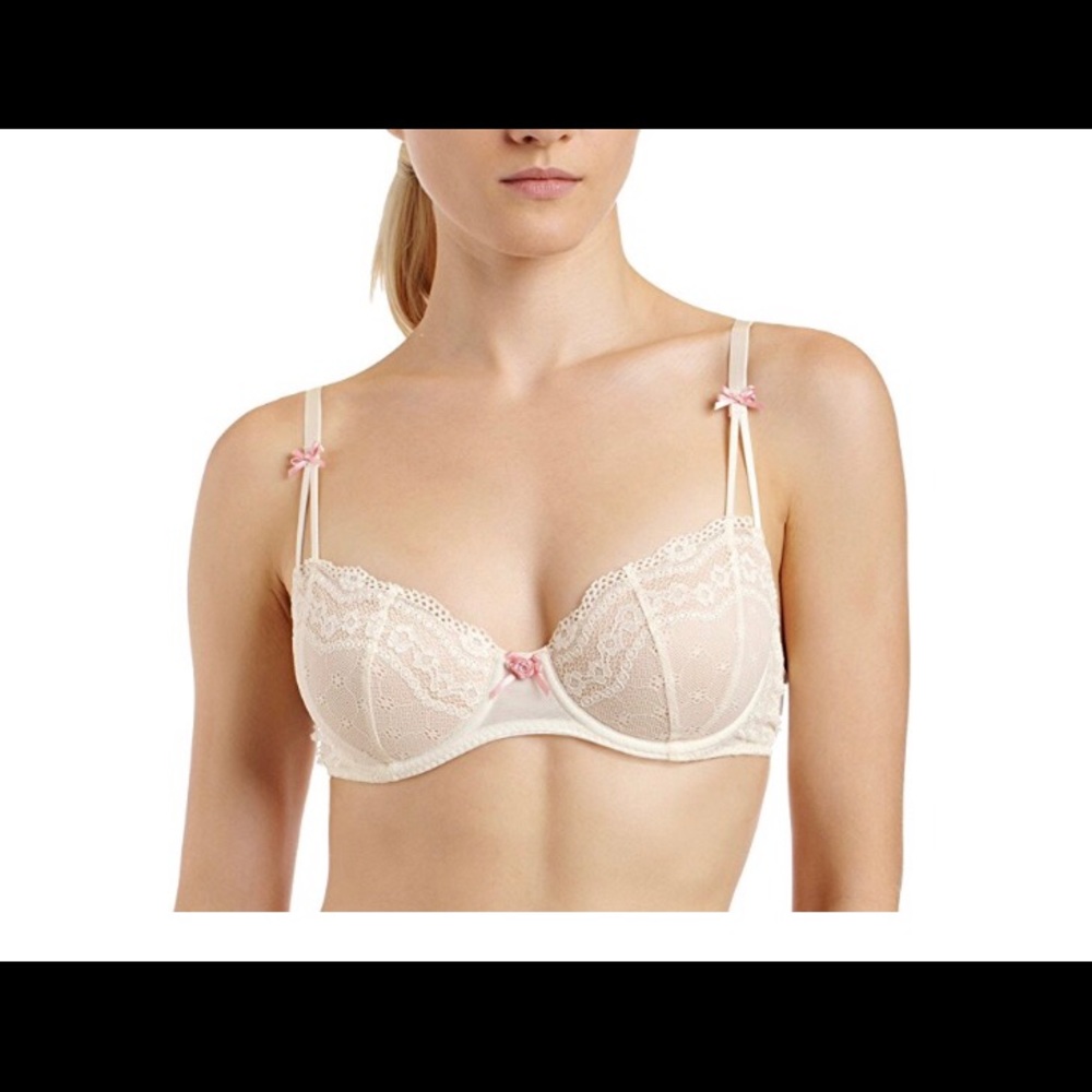 NWT Betsey Johnson Eyelet Lace Demi Bra